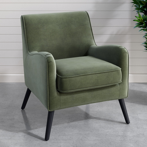 Temple and webster store green velvet chair